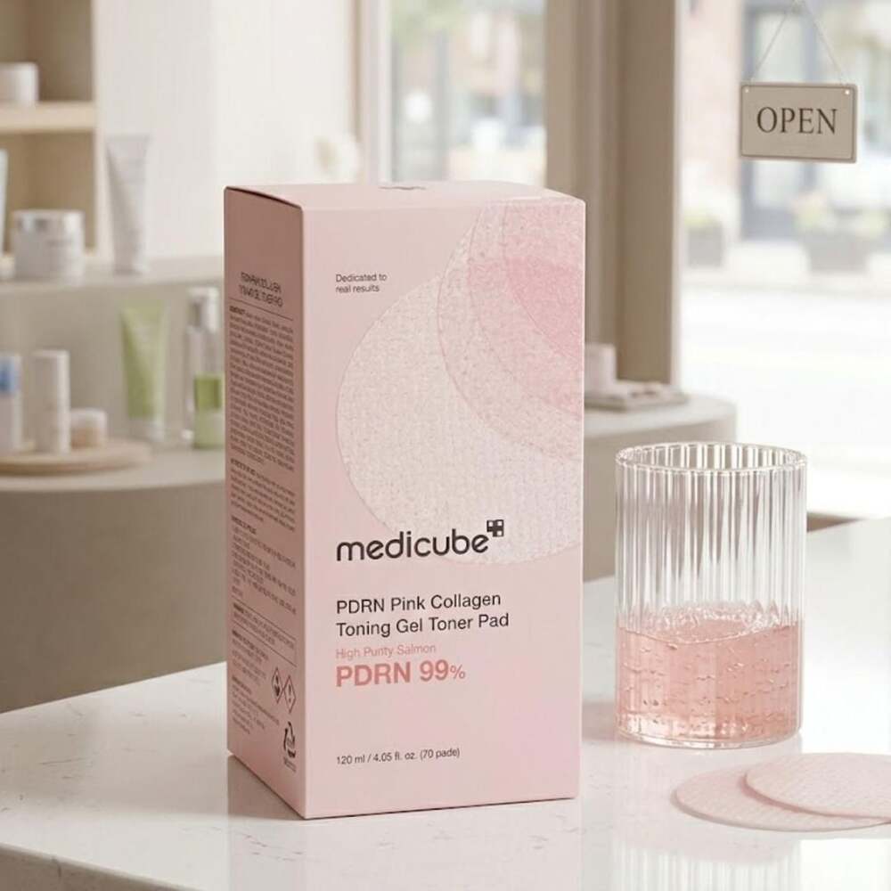 Medicube PDRN Pink Collagen Toning Gel Toner Pad